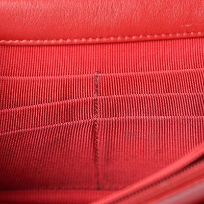 Chanel Patent Quilted Wallet On Chain WOC Red 9 of 12