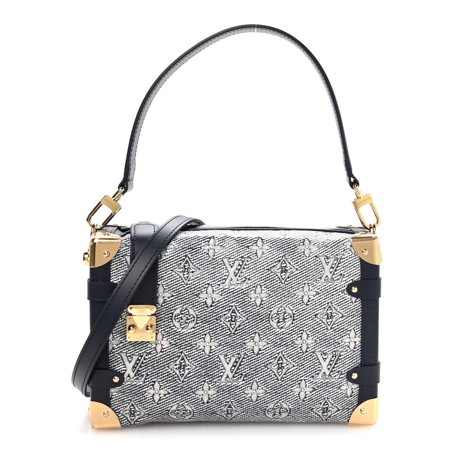 Louis Vuitton Monoglam Side Trunk MM Blue 1 of 9