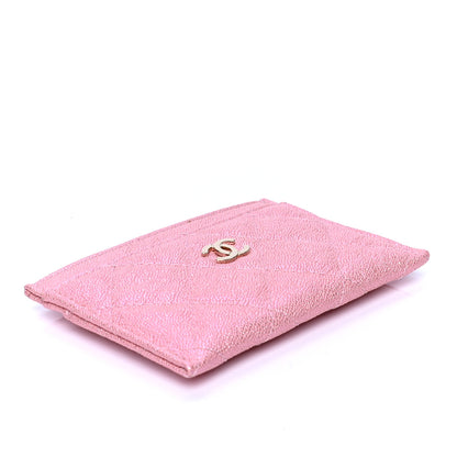 Chanel Iridescent Caviar Quilted Card Holder Rose Pink 3 of 4