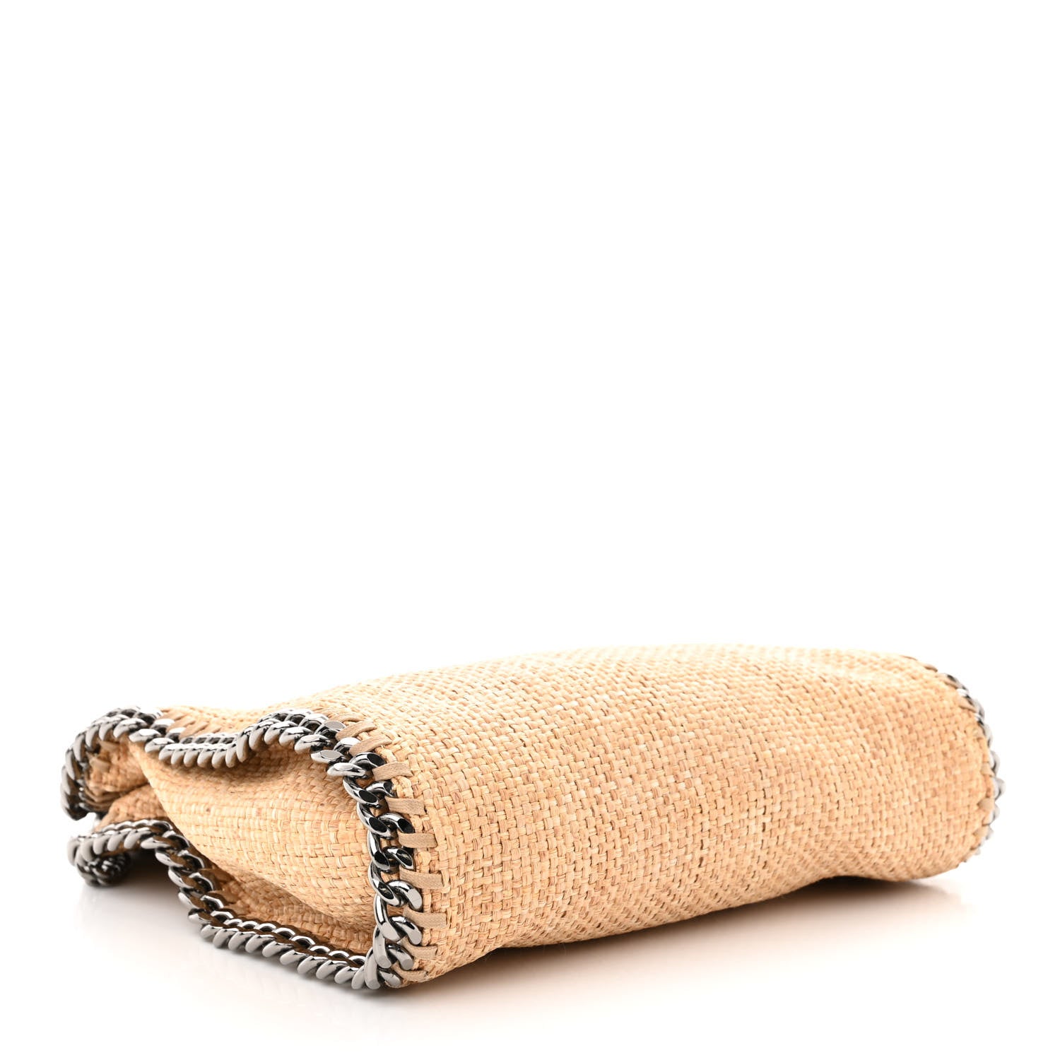 Stella McCartney Raffia Mini Falabella Fold Over Tote Natural 4 of 10