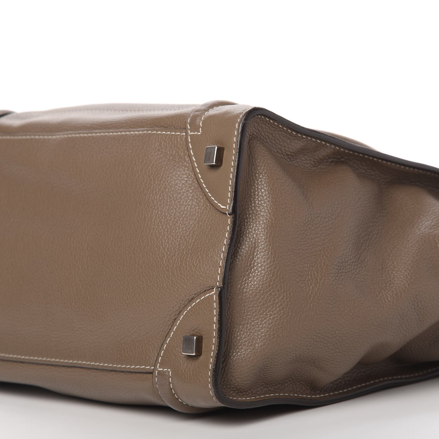 Drummed Calfskin Mini Luggage Souris