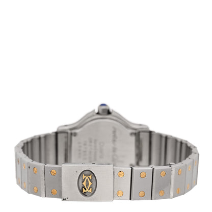 Cartier Stainless Steel 18K Yellow Gold 25mm Santos Octagon Quartz Watch 3 of 5