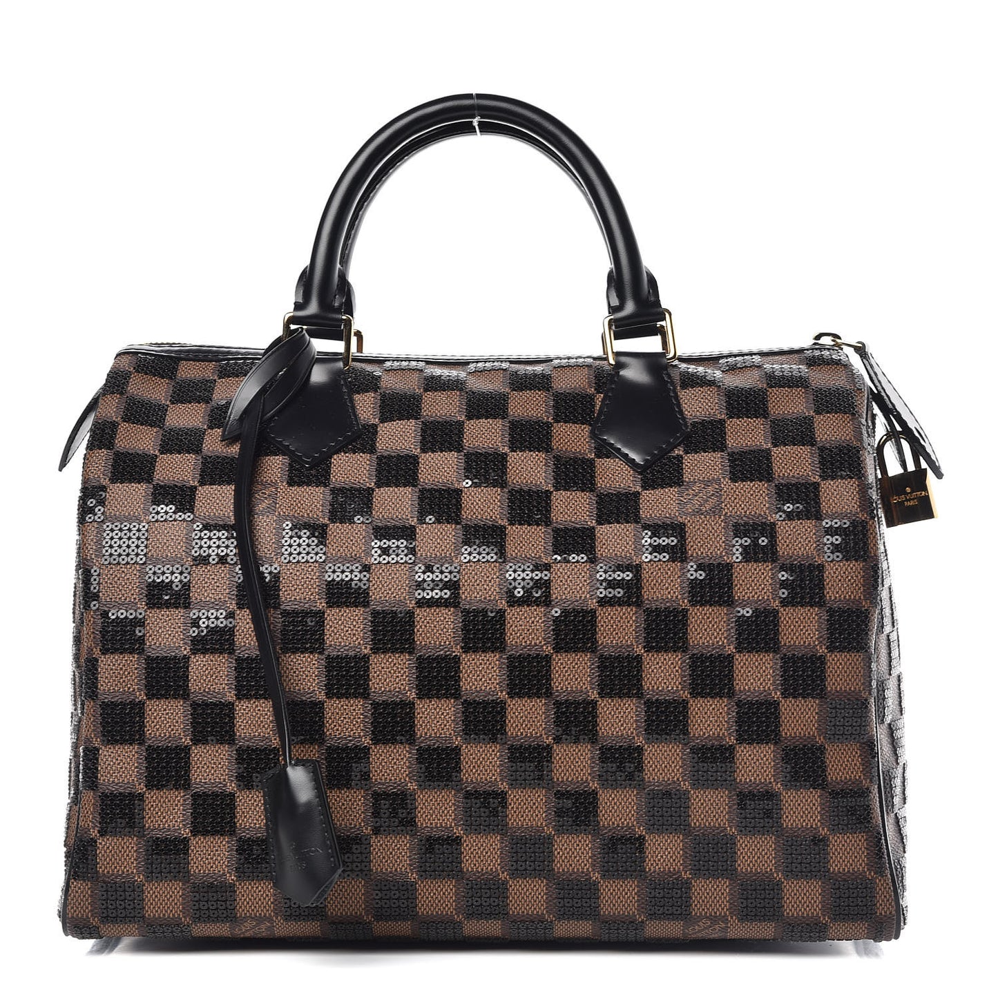 Damier Paillettes Speedy 30 Black