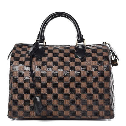 Louis Vuitton Damier Paillettes Speedy 30 Black 1 of 11