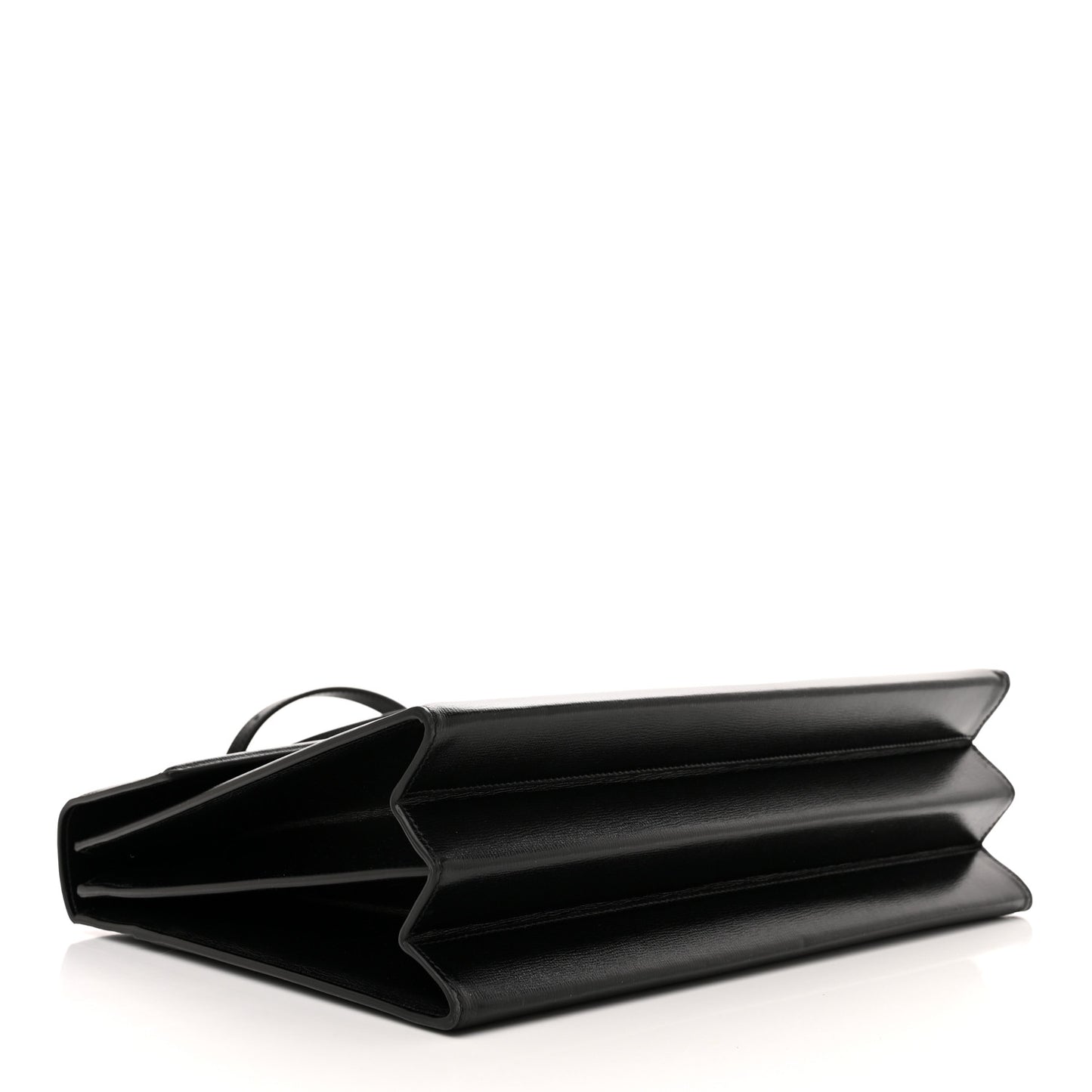 Textured Calfskin Medium Sylvie 1969 Top Handle Bag Black