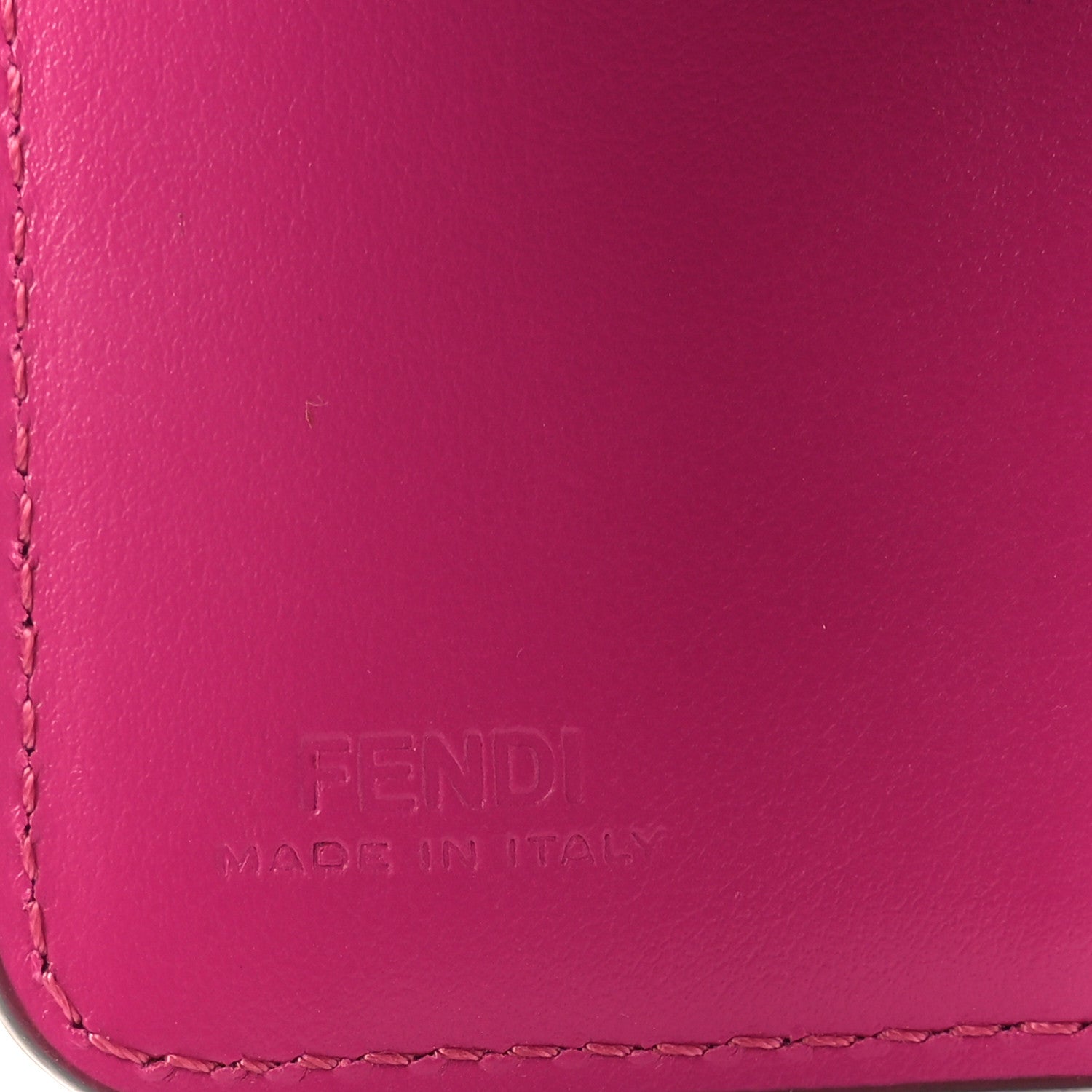 Fendi Vitello King Cruise FF Diamonds Compact Wallet Geranio Ciclamino Pilar 6 of 8