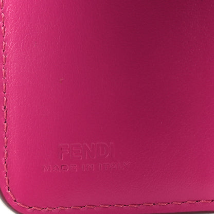 Fendi Vitello King Cruise FF Diamonds Compact Wallet Geranio Ciclamino Pilar 6 of 8