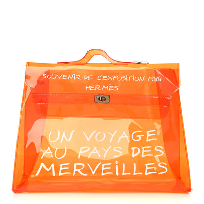 Hermes Vinyl Souvenir De L'Exposition Kelly Orange 1 of 8