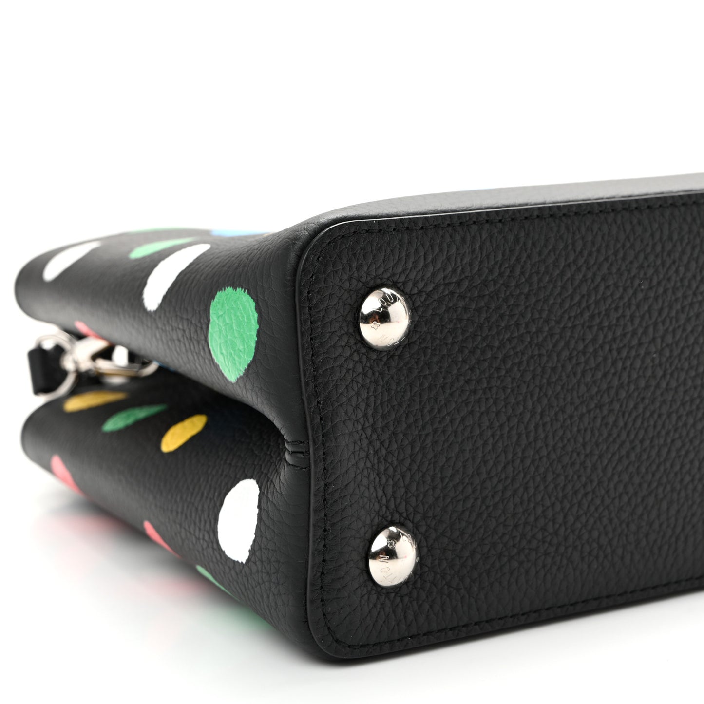 LV X YK Taurillon Capucines MM Black