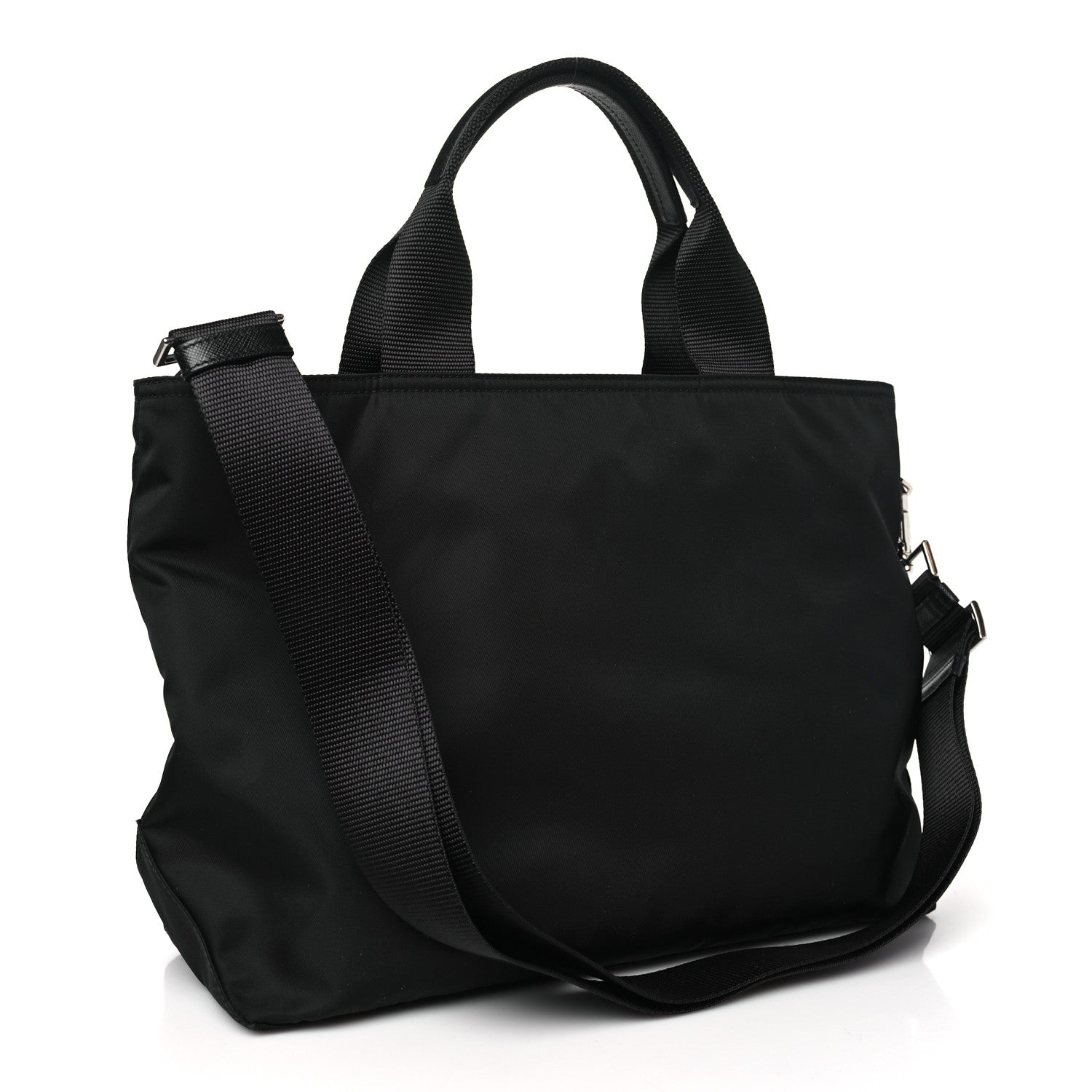 Prada Nylon Vela East West Shopper Tote Black 3 of 10
