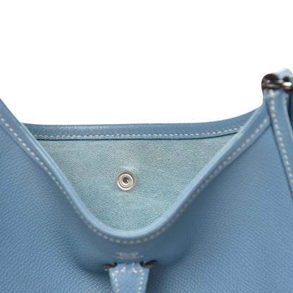 Hermes Epsom Evelyne TPM Blue Jean 8 of 10