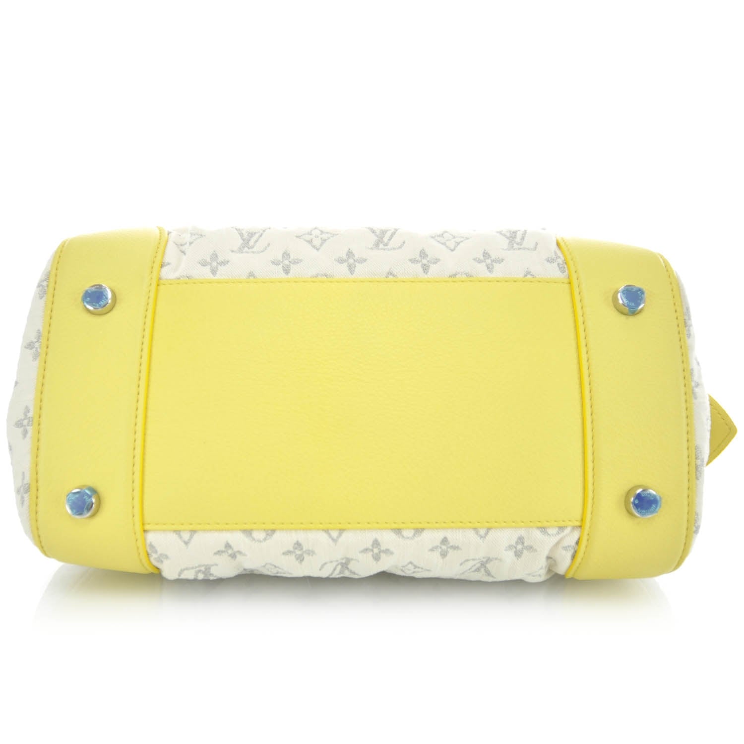 Louis Vuitton Monogram Denim Speedy Round Yellow 6 of 13
