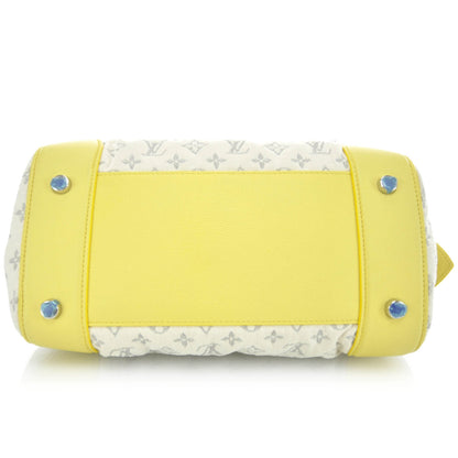 Louis Vuitton Monogram Denim Speedy Round Yellow 6 of 13