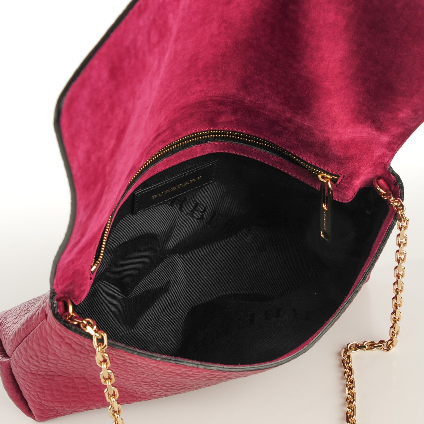 Signature Grain Medium Mildenhall Crossbody Bag Dark Plum