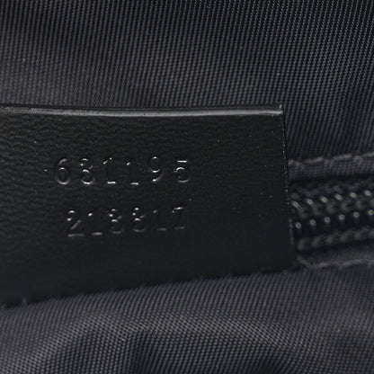Gucci Techno Canvas Selleria Calfskin Web Small Flat Messenger Bag Black 7 of 10