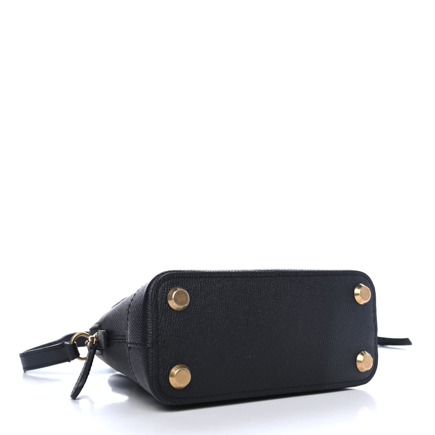 Balenciaga Signature Grained Calfskin XXS Ville Top Handle Bag Black White 3 of 4