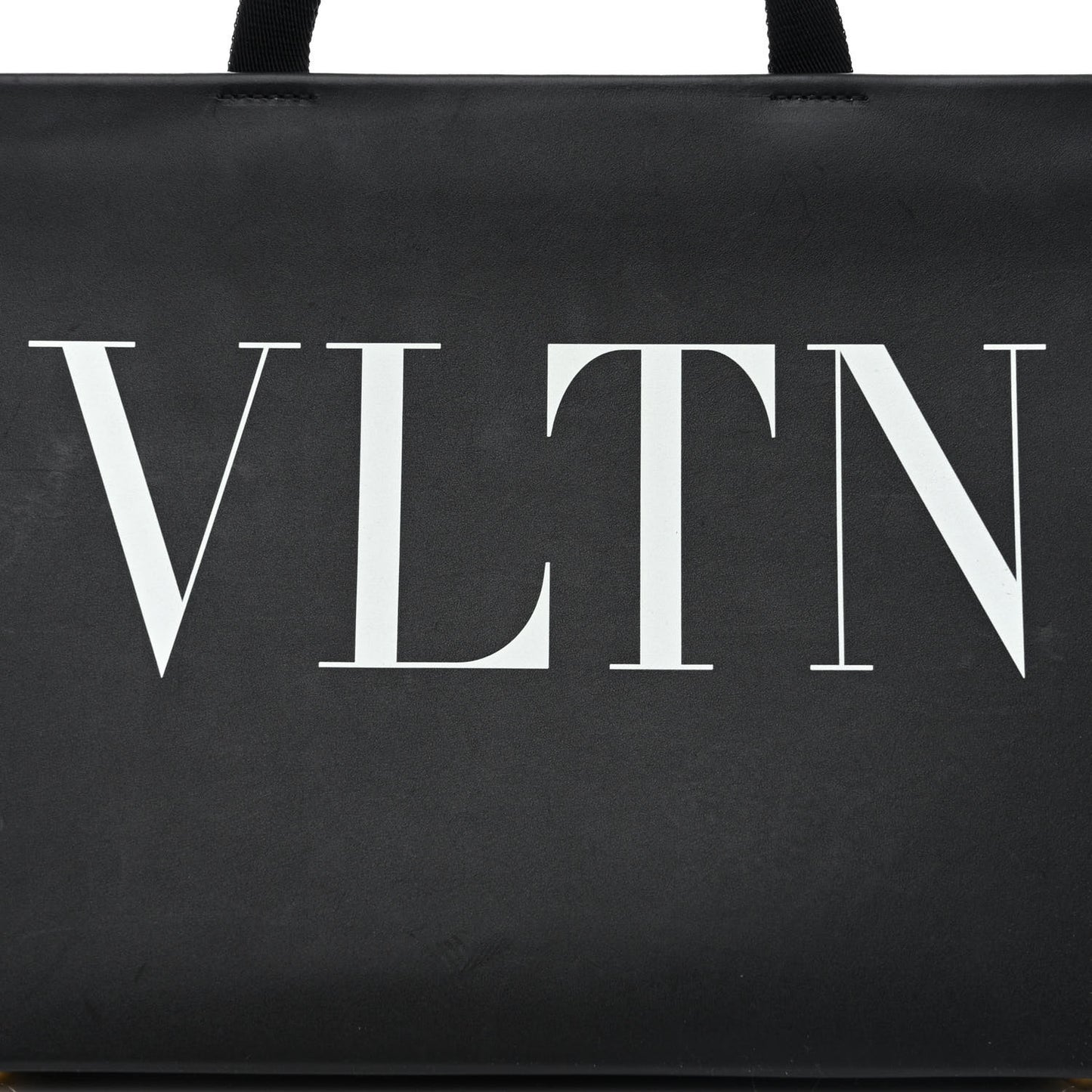 Printed Calfskin VLTN Tote Black