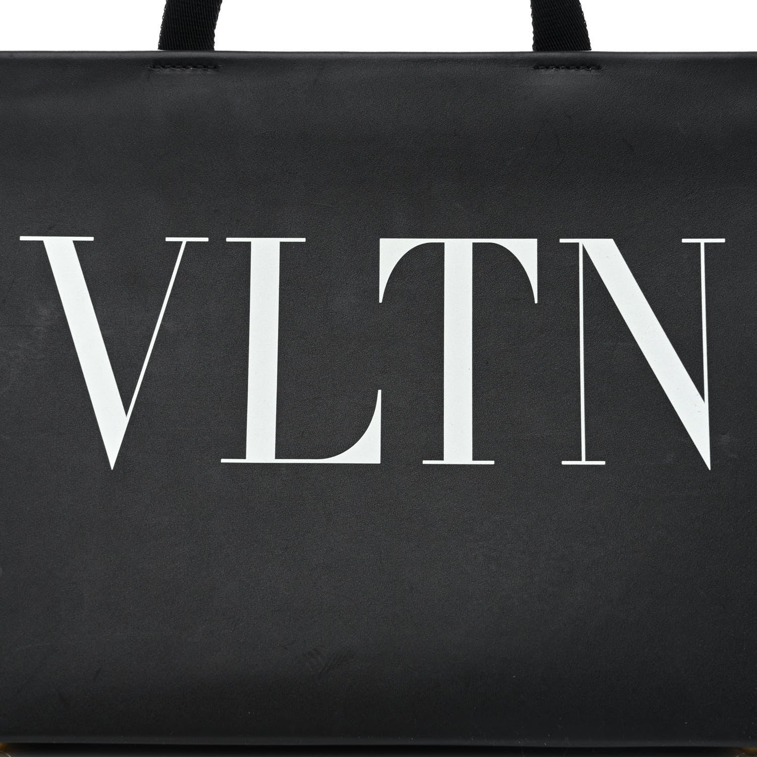 Valentino Garavani Printed Calfskin VLTN Tote Black 8 of 12