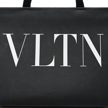 Valentino Garavani Printed Calfskin VLTN Tote Black 8 of 12