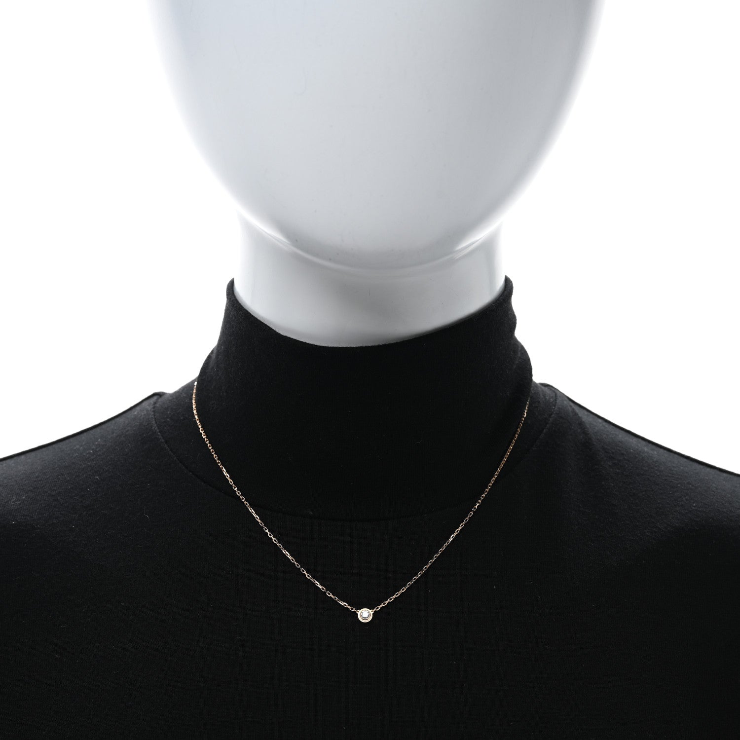 Cartier 18K Pink Gold Diamond SM D'Amour Pendant Necklace 2 of 5