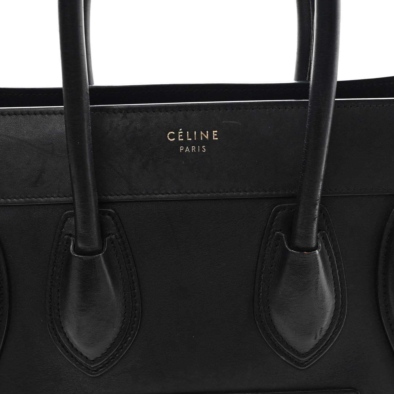 Celine Smooth Calfskin Micro Luggage Black 7 of 11