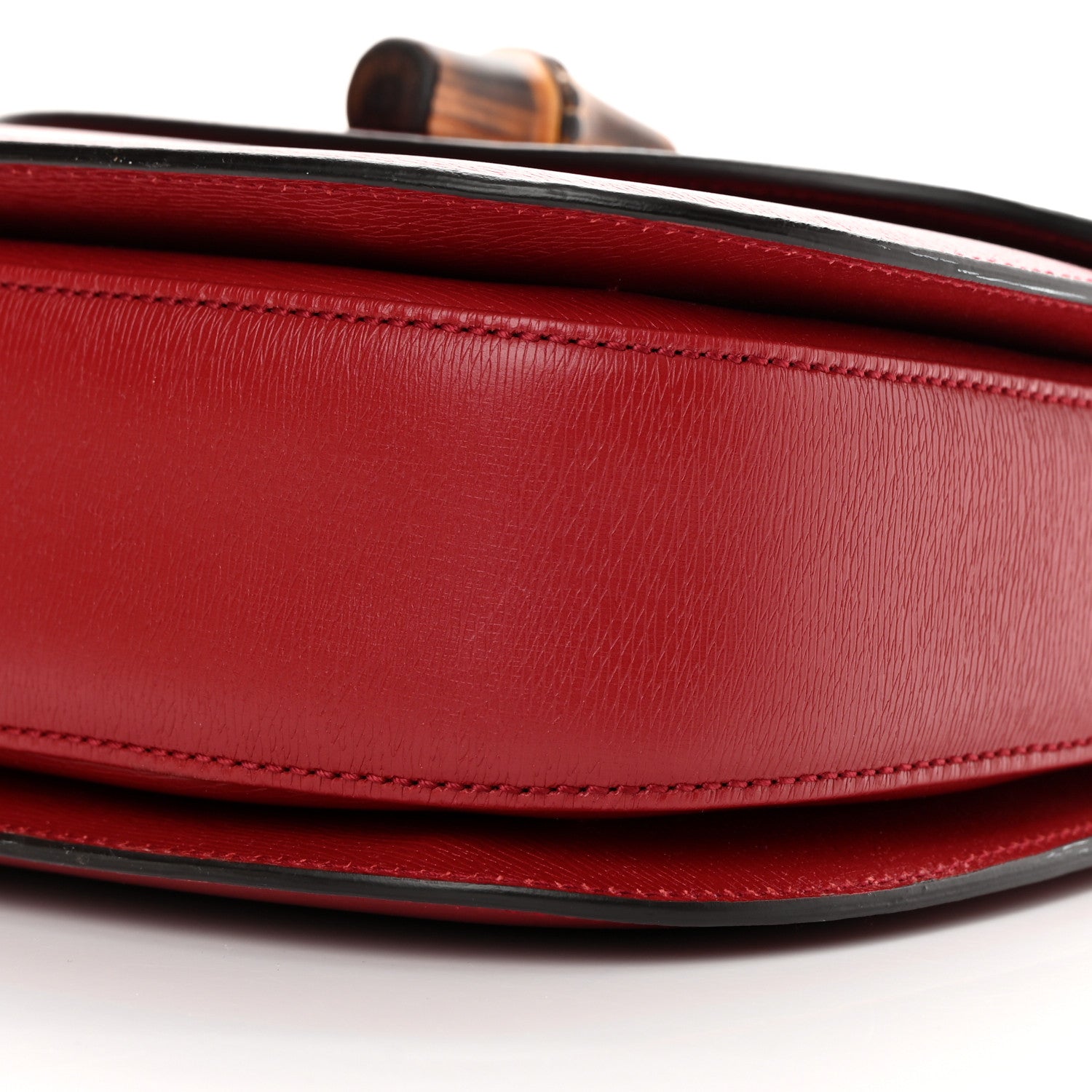 Gucci Shangai Calfskin Small Classic Bamboo Top Handle Bag Romantic Cerise 10 of 16