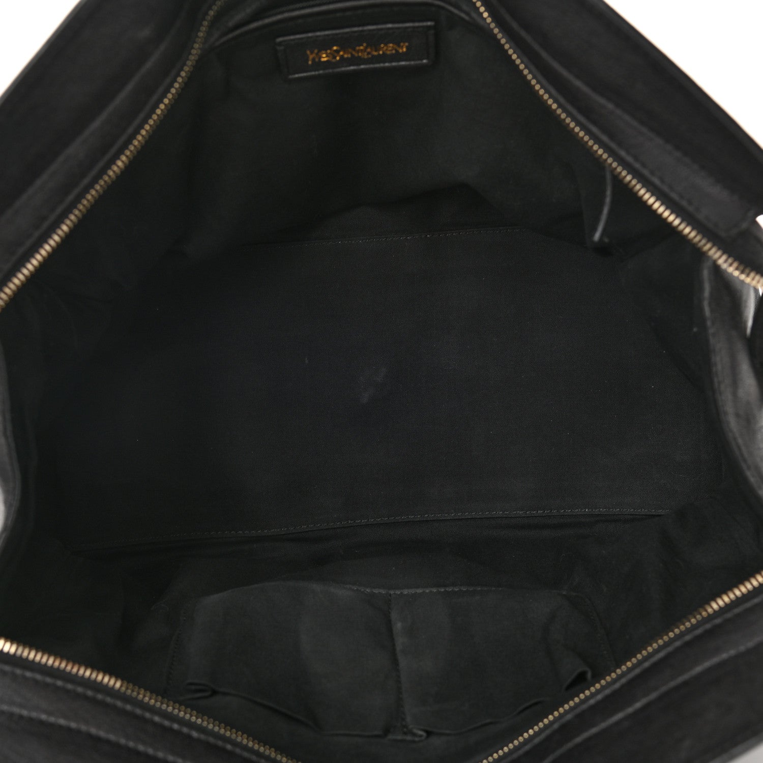 Saint Laurent Sheepskin Medium Cabas ChYc Black 5 of 11