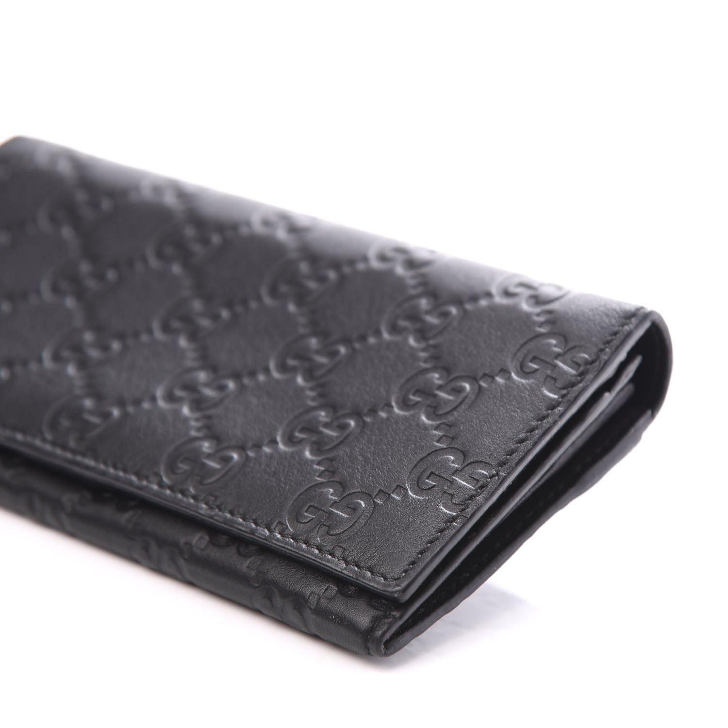 Gucci Guccissima Continental Flap Wallet Black 8 of 8