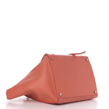 Celine Shiny Grained Calfskin Medium Phantom Luggage Coral 4 of 9