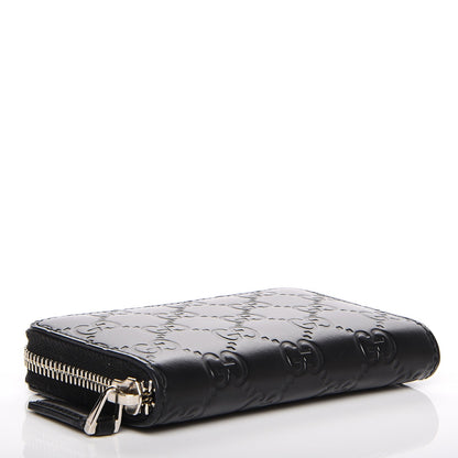 Gucci Guccissima Zip Around Card Case Black 4 of 7