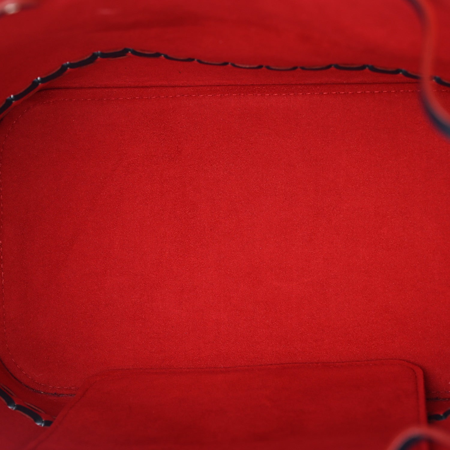 Louis Vuitton Soft Calfskin Braided Lockme Bucket Marine Rouge 5 of 12
