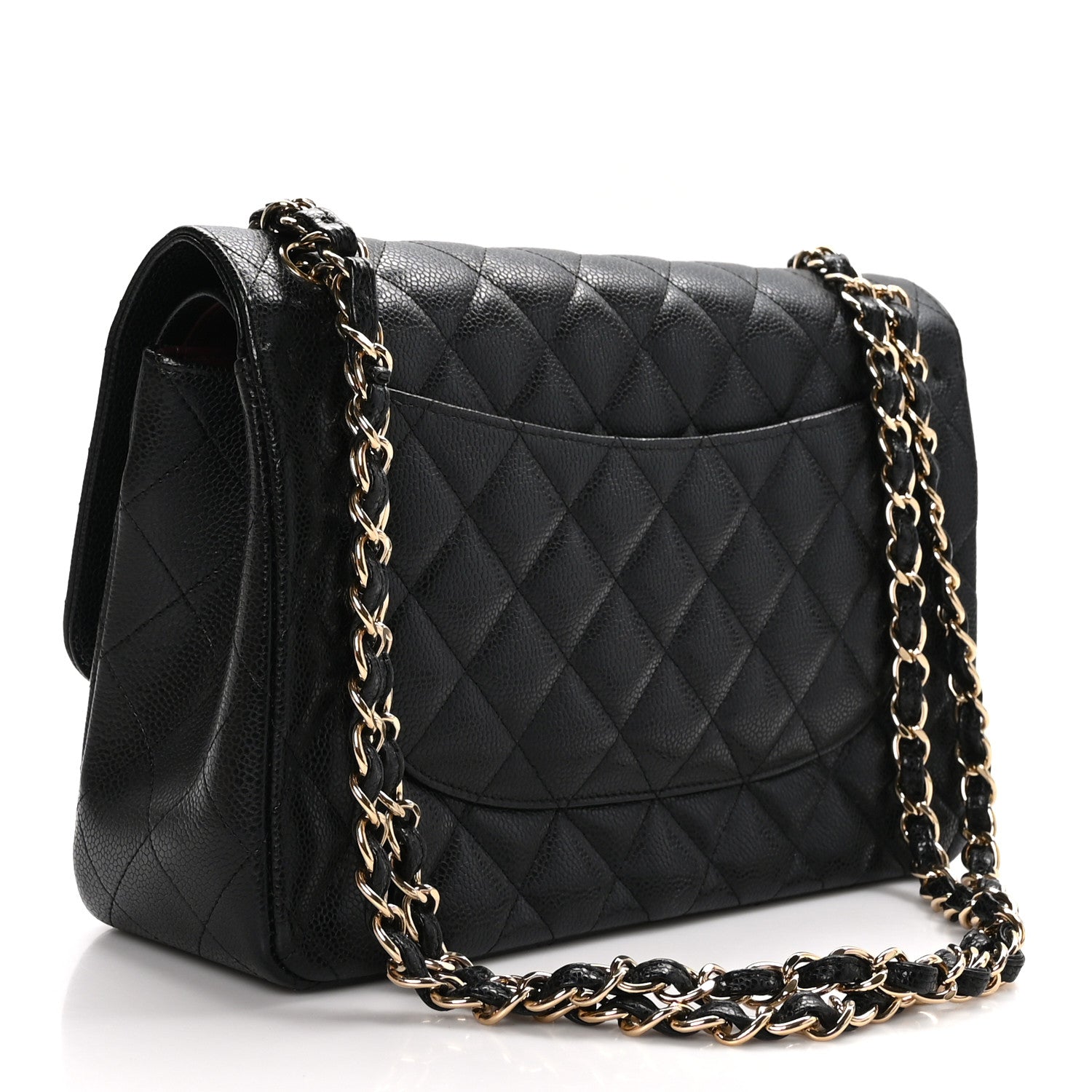 Chanel Caviar Quilted Jumbo Double Flap Black 3 of 11