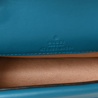 Gucci Velvet Super Mini Dionysus Shoulder Bag Pavone Cyan 8 of 14