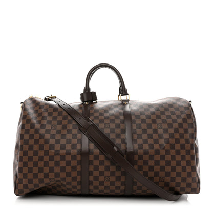 Louis Vuitton Damier Ebene Keepall Bandouliere 55 1 of 7