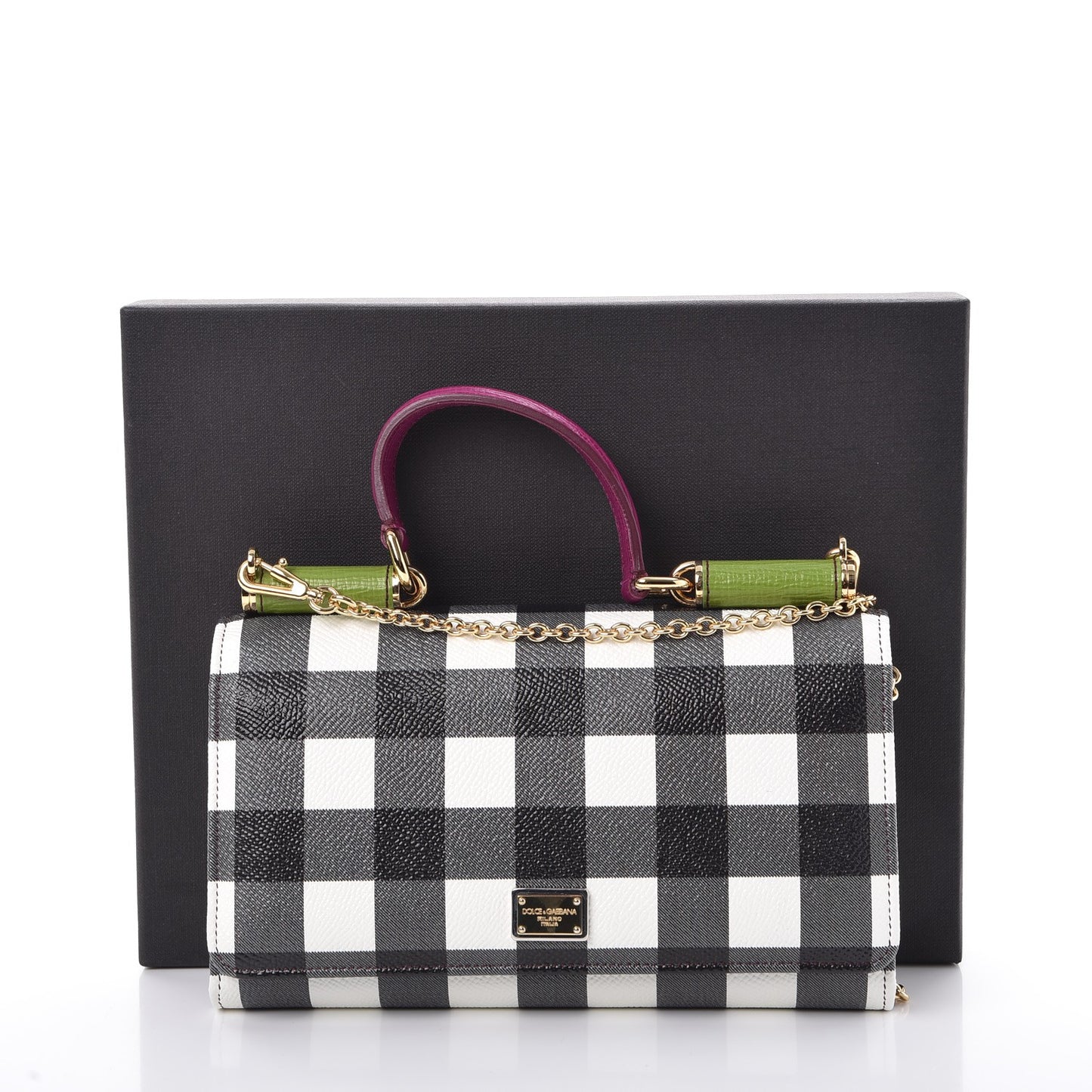 Dauphine Printed Wallet On Chain Multicolor