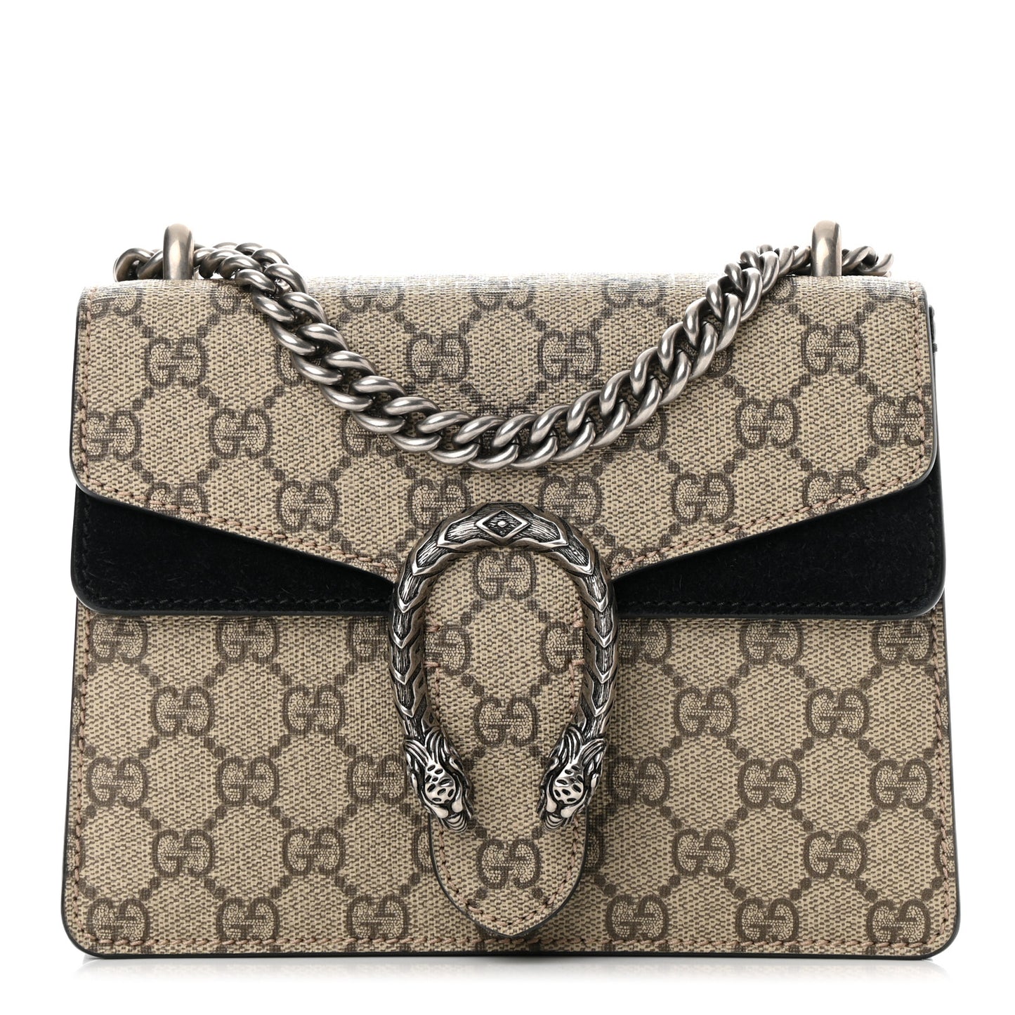 GG Supreme Monogram Mini Dionysus Shoulder Bag Black