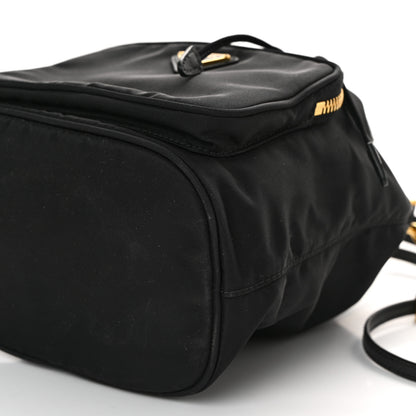 Prada Saffiano Tessuto Nylon Mini Bucket Crossbody Bag Black 9 of 11