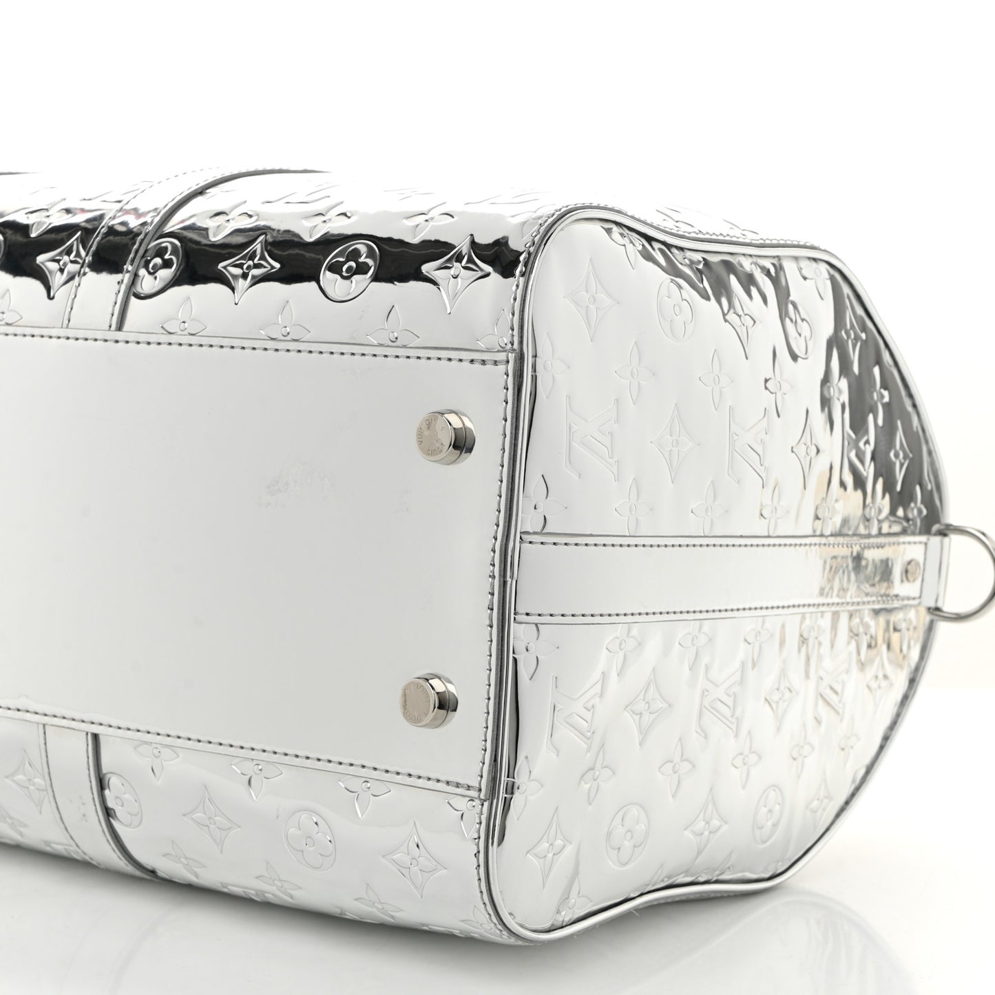 Monogram Mirror Keepall Bandouliere 45 Silver