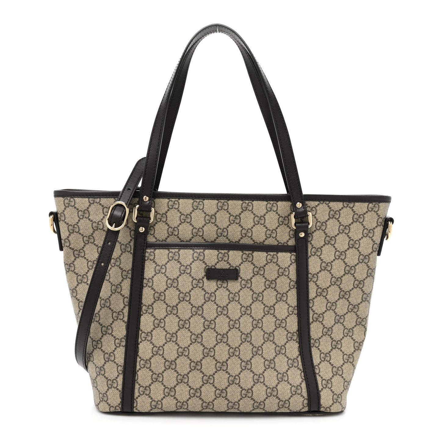 GG Supreme Monogram Medium Joy Tote Dark Brown