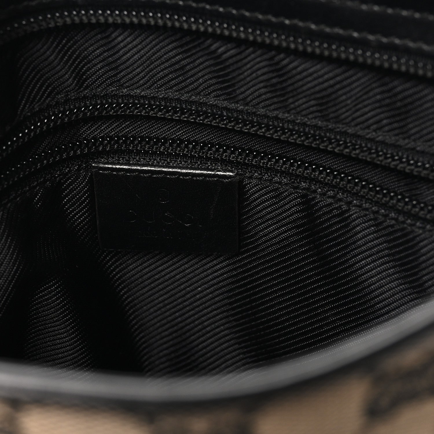 Gucci GG Monogram Messenger Bag Black 6 of 10