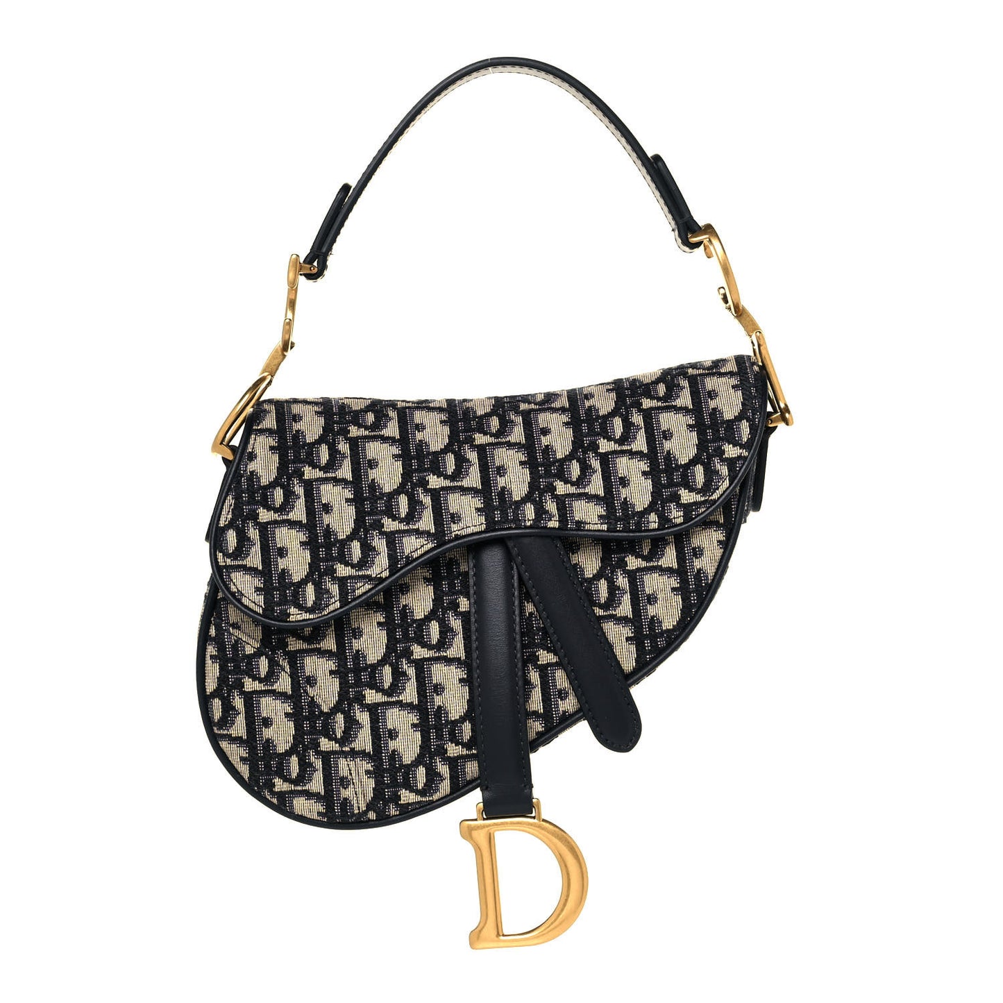 Oblique Mini Saddle Bag Blue