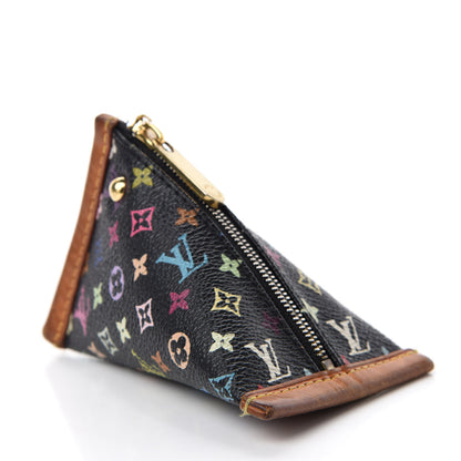 Louis Vuitton Monogram Multicolor Berlingot Coin Purse Black 4 of 6