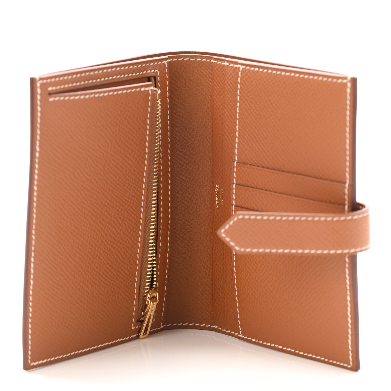 Hermes Epsom Bearn Compact Wallet Gold 5 of 9