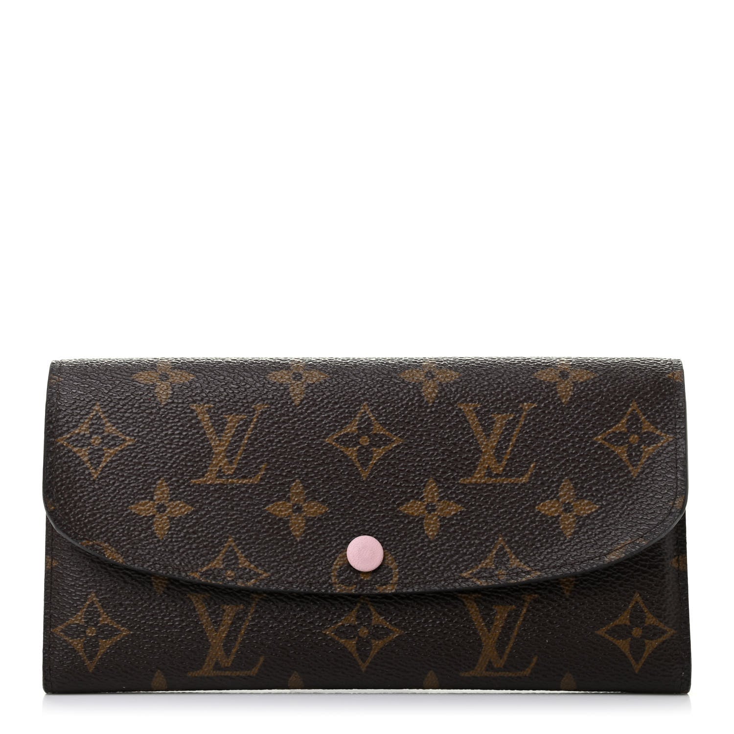 Louis Vuitton Monogram Emilie Wallet Rose Ballerine 1 of 7