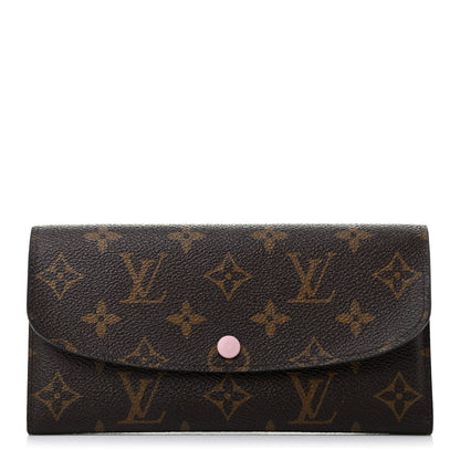 Louis Vuitton Monogram Emilie Wallet Rose Ballerine 1 of 7