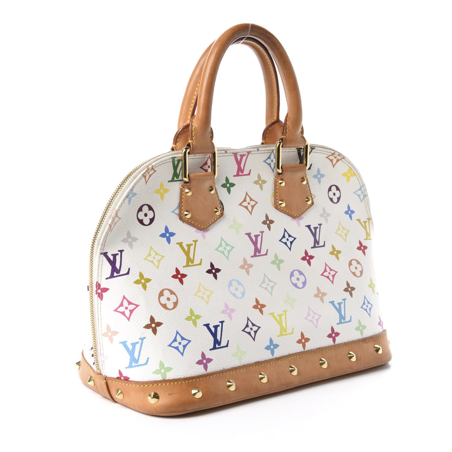 Louis Vuitton Monogram Multicolor Alma White 3 of 10