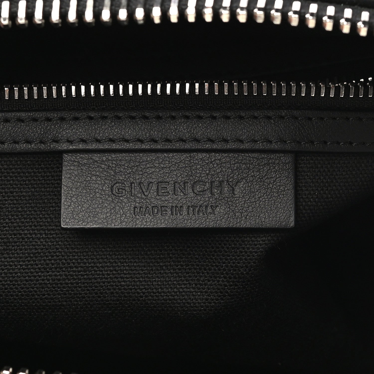 Givenchy Calfskin Suede Small Studded Chevron Antigona Black 6 of 15