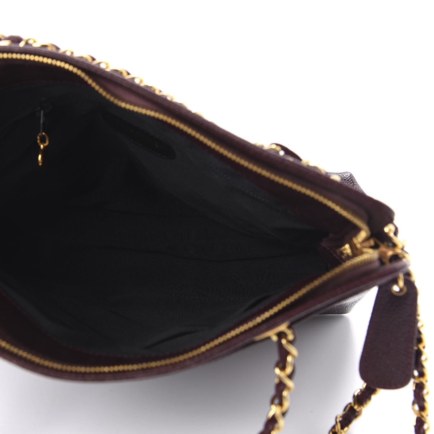 Chanel Caviar Shoulder Bag Burgundy 5 of 10