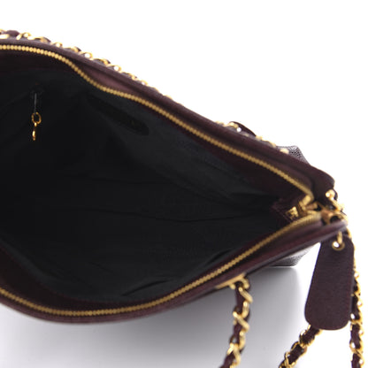 Chanel Caviar Shoulder Bag Burgundy 5 of 10
