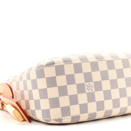 Louis Vuitton Damier Azur Slouchy PM Rose Ballerine 8 of 9